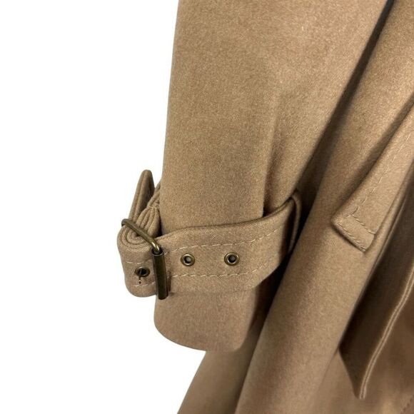 BCBGmaxazria wool khaki pea coat - size M - Picture 3 of 10